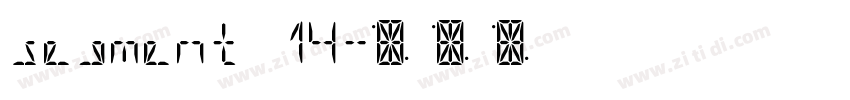 segment 14字体转换